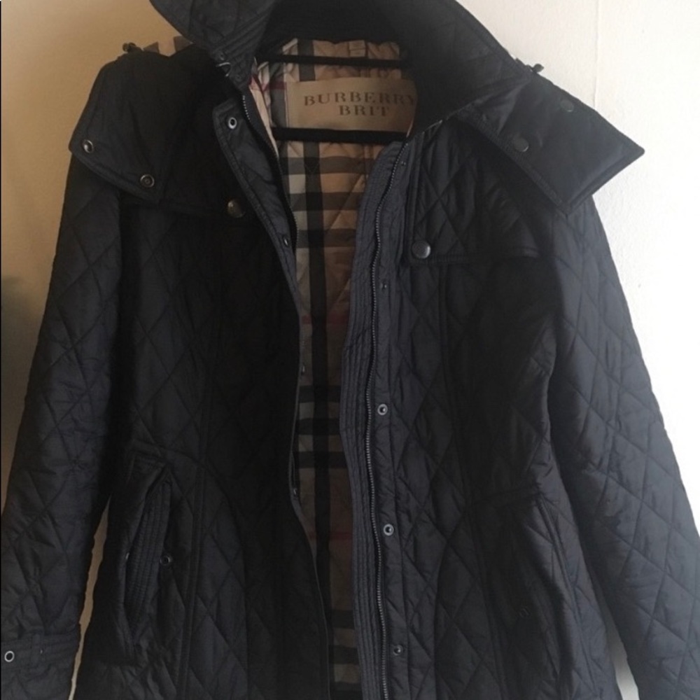 SOLD -Burberry Brit Finsbridge Quilted Short Coat